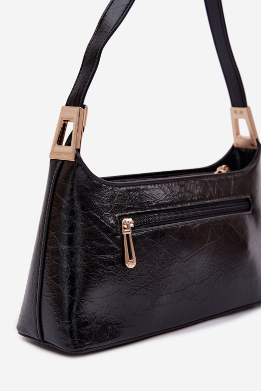 Flora&Co Tielle juoda odinė moteriška rankinė