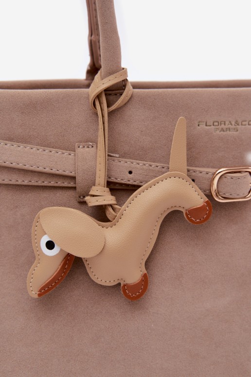 Flora&Co Takso pakabuko rankinė smėlio spalvos Noellea