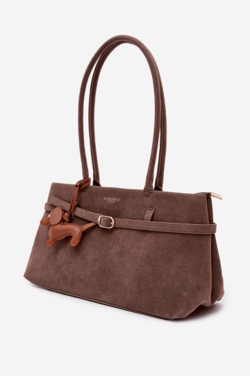 Flora&Co Takso pakabuko rankinė tamsiai smėlio spalvos Noellea