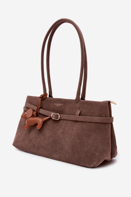 Flora&Co Takso pakabuko rankinė tamsiai smėlio spalvos Noellea