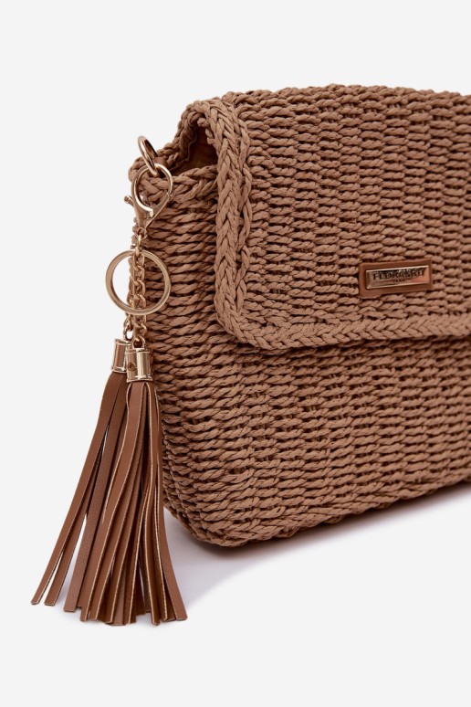 Flora&Co maža austa rankinė-nešiukas, ruda Tamara