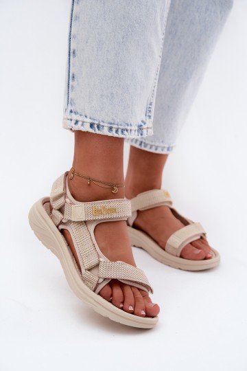 Lee Cooper moteriškos basutės LCW-26-34-4431L smėlio spalvos