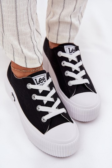 Moteriški platforminiai sportbačiai LEE ISLA C WOMEN LOW 50261002.25Y Juodi
