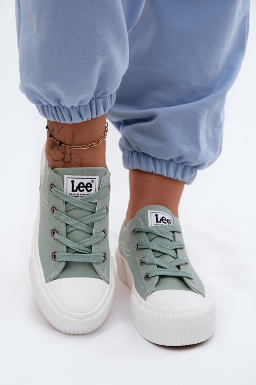 Moteriški platforminiai sportbačiai LEE ISLA C WOMEN LOW 50261002.98K Mėtų spalvos