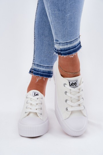 Moteriški platforminiai sportbačiai LEE ISLA C WOMEN LOW 50261002.1FG balti