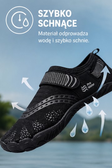 PROWATER PRO-26-48-118M vyriški vandens batai, juodi 2