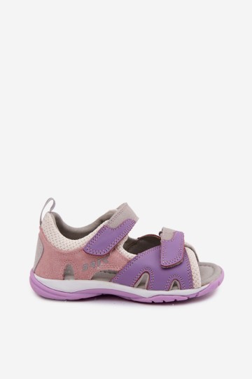 Bartek 84413-85 violetinės odinės basutės mergaitėms