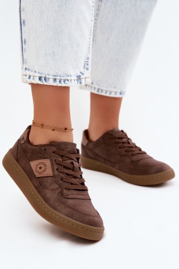 „Big Star UU274017“ moteriški sportbačiai su blizgučiais, rudi