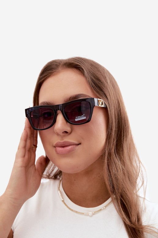 Moteriški akiniai nuo saulės su UV filtru, tamsiai mėlyni