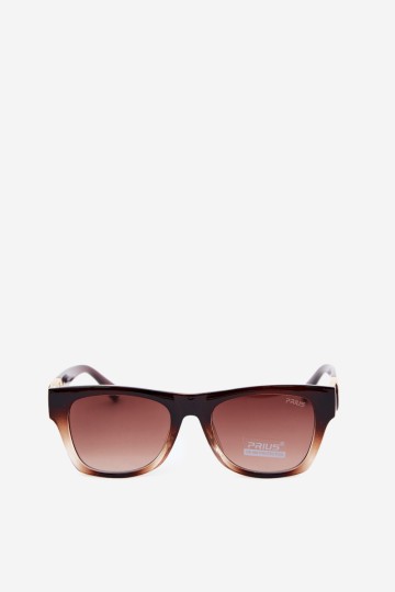 Moteriški akiniai nuo saulės su UV apsauga, rudi