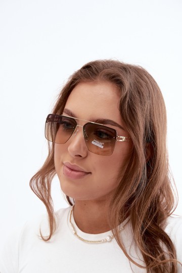 Akiniai nuo saulės su UV filtru, geltoni