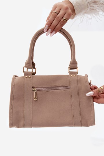 Flora&Co smėlio spalvos zomšinė moteriška rankinė Lendra