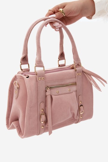 Flora&Co rožinė Lendra zomšinė moteriška rankinė