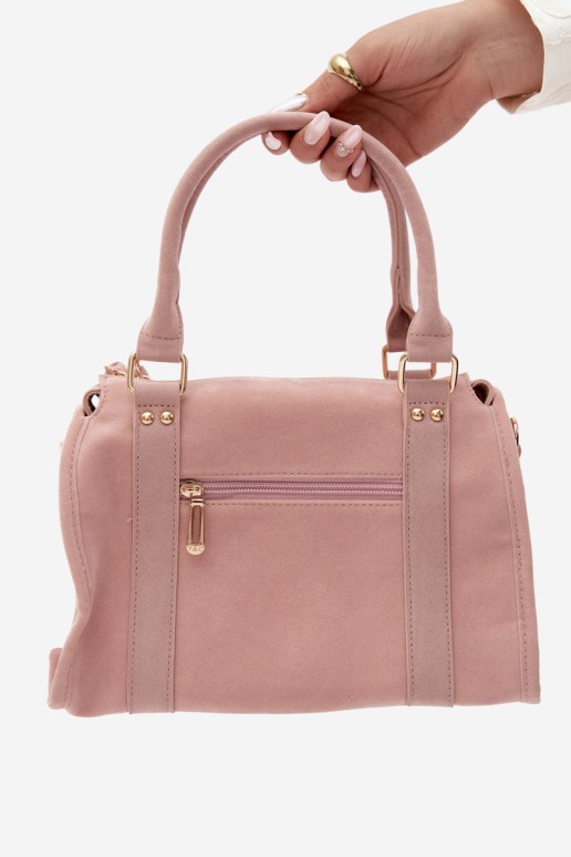 Flora&Co rožinė Lendra zomšinė moteriška rankinė
