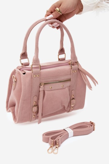 Flora&Co rožinė Lendra zomšinė moteriška rankinė