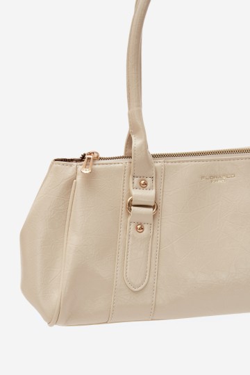 Flora&Co moteriška odinė rankinė Ecru Muni