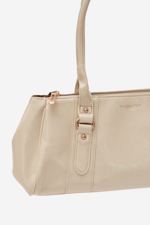 Flora&Co moteriška odinė rankinė Ecru Muni