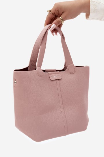 Flora&Co Blaire rožinės spalvos odinė moteriška rankinė