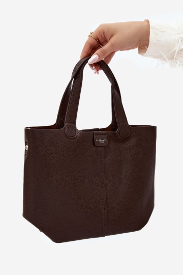 Flora&Co moteriška odinė rankinė šokolado spalvos Blaire