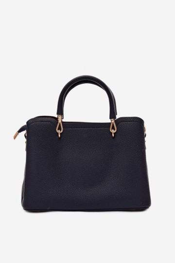 Flora&Co odinė rankinė su gėlėtu raktų pakabuku, tamsiai mėlyna, Noomi
