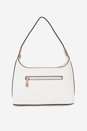 Flora&Co Gretta balta odinė moteriška rankinė 2