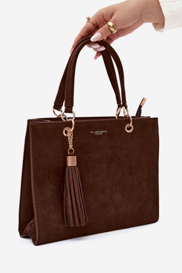 Flora&Co Ottilie Camel Suede moteriška rankinė