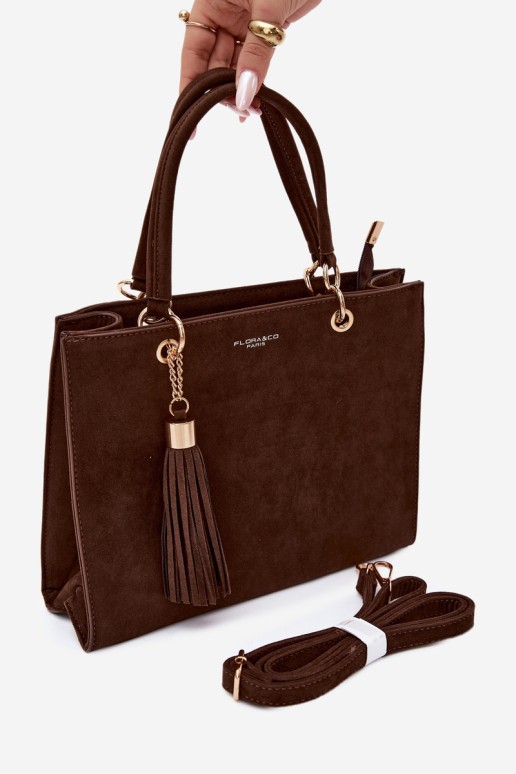 Flora&Co Ottilie Camel Suede moteriška rankinė