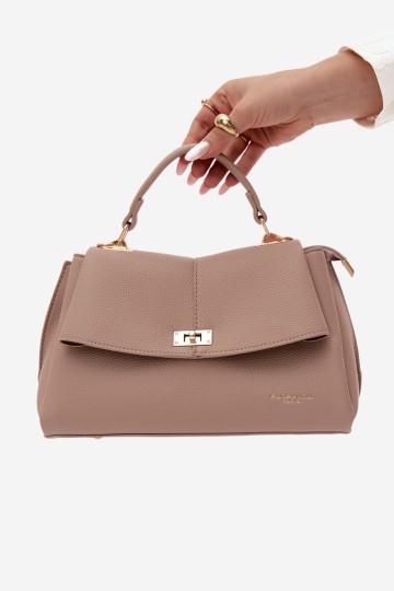 Flora&Co Sybella smėlio spalvos odinė moteriška rankinė