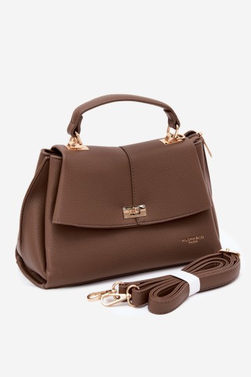 Flora&Co pilkai ruda „Sybella“ odinė moteriška rankinė