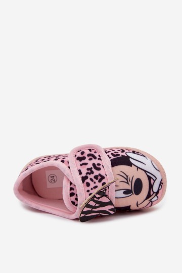 MINNIE MOUSE rožinės Serafina šlepetės su lipdukais mergaitėms