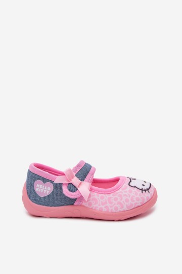 Šlepetės mergaitėms su lipdukais HELLO KITTY Pink Shani