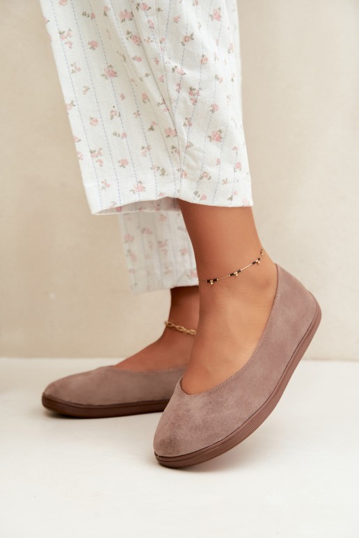 Barefoot Taupe Hollin moteriški baleto bateliai