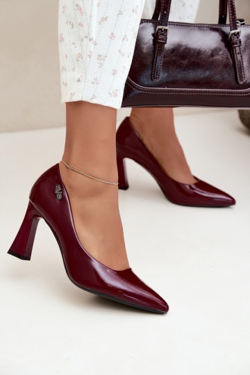 Vinceza 62328 bordo spalvos lakuotos odos bateliai